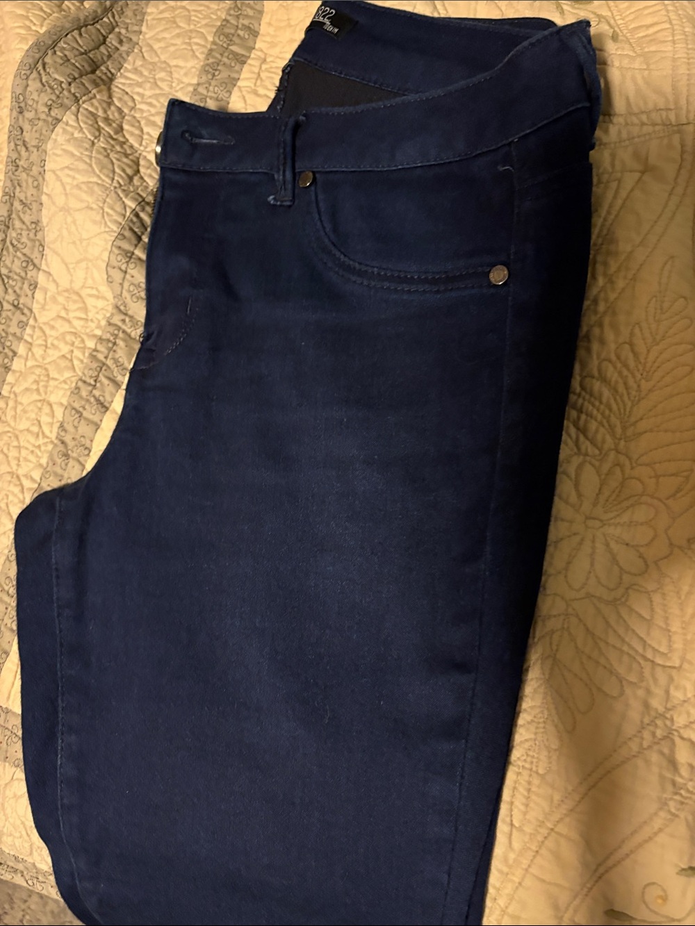 1822 Denim Women’s Dark Blue Jeggings - Picture 5 of 6